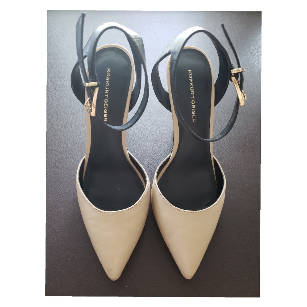 KG Kurt Geiger Brooklyn Leather Ankle Sandal Heels